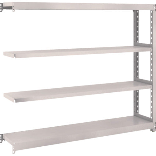 ＴＲＵＳＣＯ　スチールラック　Ｍ２型軽中量棚　１４６０×３００×Ｈ１２００　４段　連結　ネオグレー