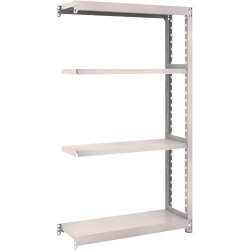 ＴＲＵＳＣＯ　スチールラック　Ｍ２型軽中量棚　８６０×３００×Ｈ１５００　４段　連結　ネオグレー