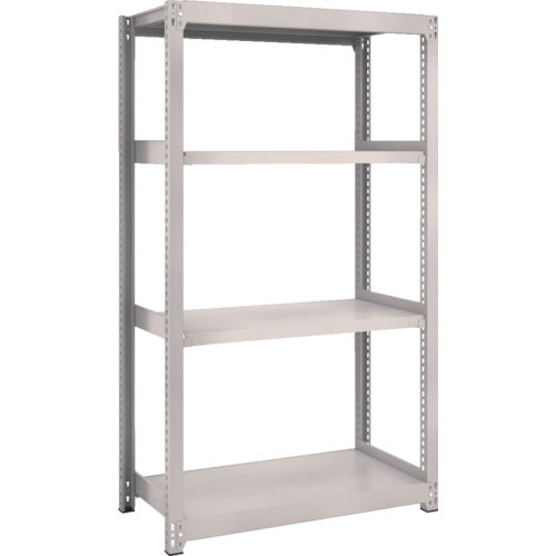 ＴＲＵＳＣＯ　スチールラック　Ｍ２型軽中量棚　８６０×４５０×Ｈ１５００　４段　単体　ネオグレー