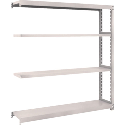 ＴＲＵＳＣＯ　スチールラック　Ｍ２型軽中量棚　１４６０×３００×Ｈ１５００　４段　連結　ネオグレー