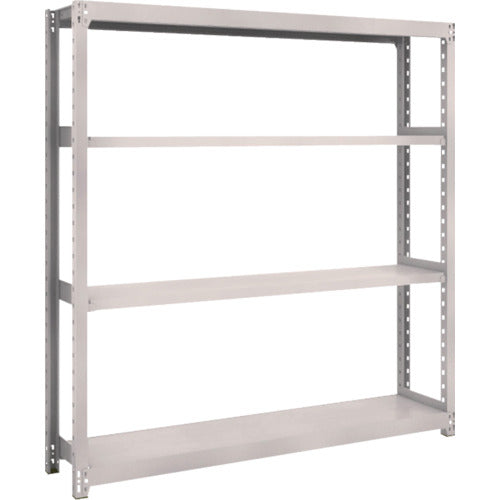 ＴＲＵＳＣＯ　スチールラック　Ｍ２型軽中量棚　１４６０×３００×Ｈ１５００　４段　単体　ネオグレー