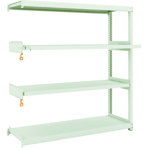 ＴＲＵＳＣＯ　スチールラック　Ｍ２型軽中量棚　１４６０×４５０×Ｈ１５００　４段うちスライド２段　連結