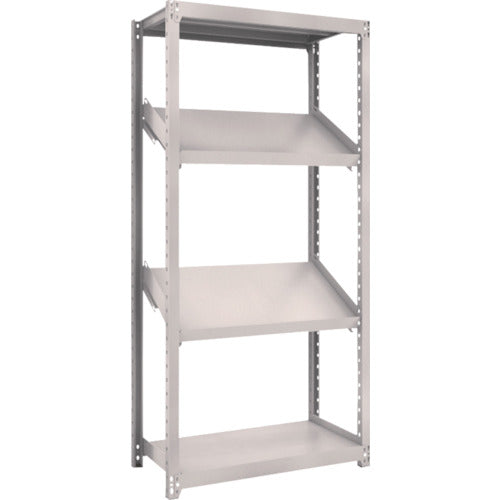 ＴＲＵＳＣＯ　スチールラック　Ｍ２型棚　９００Ｘ４５０ＸＨ１８００　４段　傾斜２段