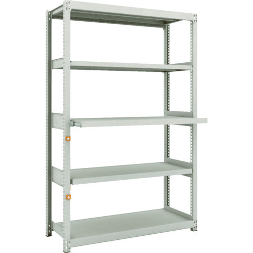 ＴＲＵＳＣＯ　スチールラック　Ｍ２型軽中量棚１１６０Ｘ４５０ＸＨ１８００　５段うちスライド２段　単体