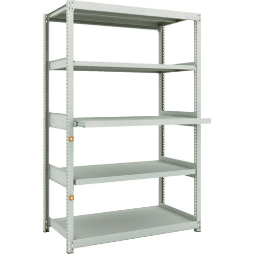 ＴＲＵＳＣＯ　スチールラック　Ｍ２型軽中量棚１１６０Ｘ６００ＸＨ１８００　５段うちスライド２段　単体