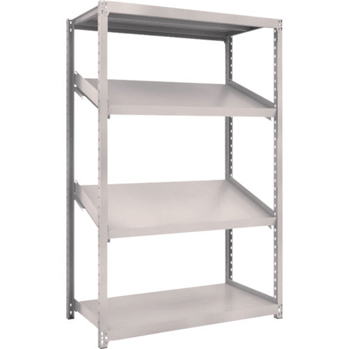 ＴＲＵＳＣＯ　スチールラック　Ｍ２型棚　１２００Ｘ６００ＸＨ１８００　４段　傾斜２段