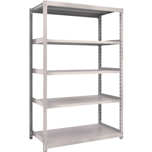 ＴＲＵＳＣＯ　　スチールラック　Ｍ２型軽中量棚　１１６０×８８０×Ｈ１８００　５段　単体　　ネオグレー