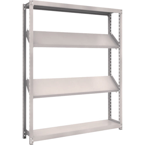 ＴＲＵＳＣＯ　スチールラック　Ｍ２型棚　１５００Ｘ３００ＸＨ１８００　４段　傾斜２段