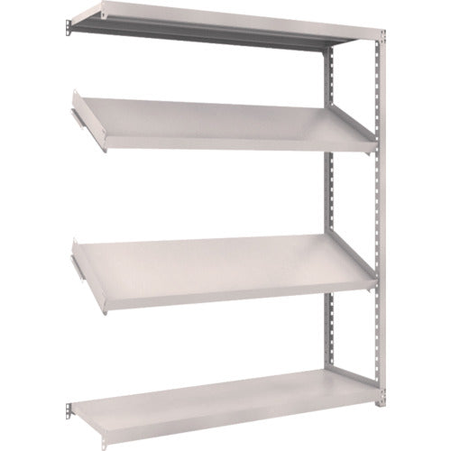 ＴＲＵＳＣＯ　スチールラック　Ｍ２型棚　１５００Ｘ４５０ＸＨ１８００　４段　傾斜２段　連結