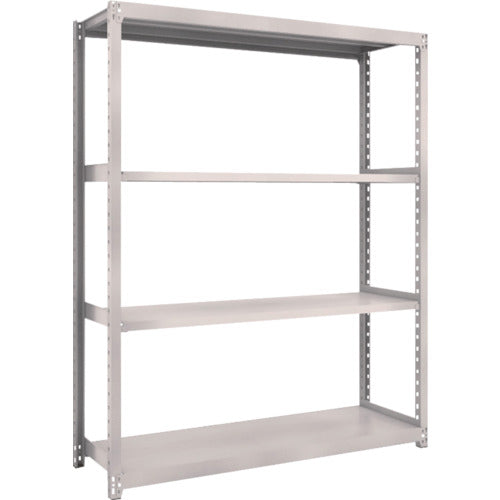 ＴＲＵＳＣＯ　スチールラック　Ｍ２型軽中量棚　１４６０×４５０×Ｈ１８００　４段　単体　ネオグレー