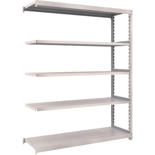 ＴＲＵＳＣＯ　スチールラック　Ｍ２型軽中量棚　１４６０×４５０×Ｈ１８００　５段　連結　ネオグレー