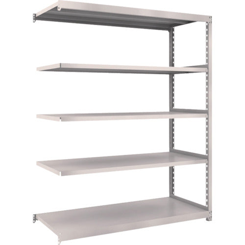 ＴＲＵＳＣＯ　スチールラック　Ｍ２型軽中量棚　１４６０×６００×Ｈ１８００　５段　連結　ネオグレー