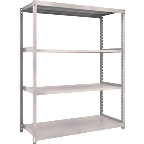 ＴＲＵＳＣＯ　　スチールラック　Ｍ２型軽中量棚　１４６０×８８０×Ｈ１８００　４段　単体　　ネオグレー