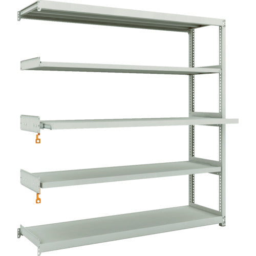 ＴＲＵＳＣＯ　スチールラック　Ｍ２型軽中量棚１７６０Ｘ４５０ＸＨ１８００　５段うちスライド２段　連結