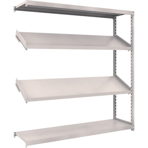 ＴＲＵＳＣＯ　スチールラック　Ｍ２型棚　１８００Ｘ４５０ＸＨ１８００　４段　傾斜２段　連結