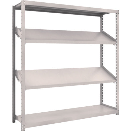 ＴＲＵＳＣＯ　スチールラック　Ｍ２型棚　１８００Ｘ４５０ＸＨ１８００　４段　傾斜２段