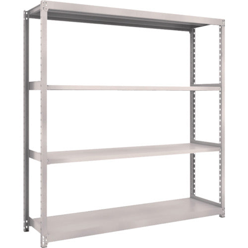 ＴＲＵＳＣＯ　スチールラック　Ｍ２型軽中量棚　１７６０×４５０×Ｈ１８００　４段　単体　ネオグレー