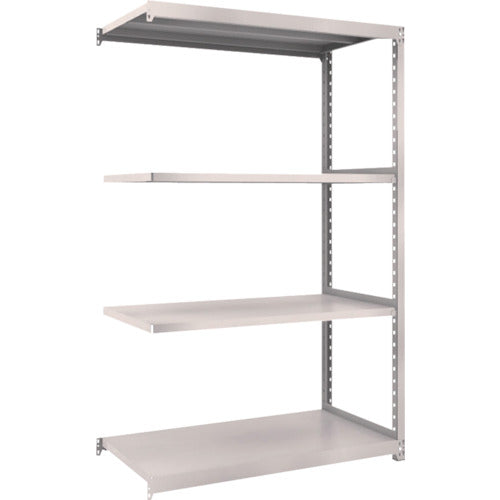 ＴＲＵＳＣＯ　スチールラック　Ｍ２型軽中量棚　１１６０Ｘ６００ＸＨ２１００　４段　連結　ネオグレー