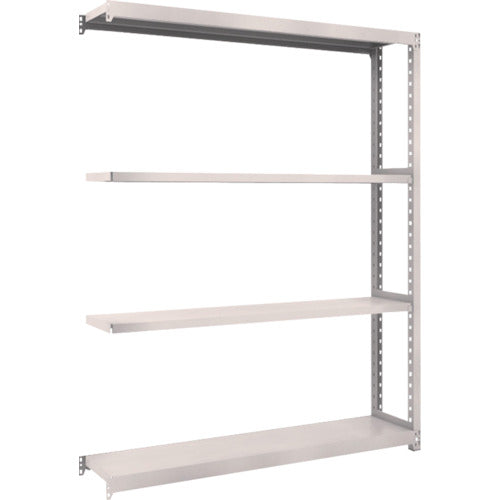 ＴＲＵＳＣＯ　スチールラック　Ｍ２型軽中量棚　１４６０Ｘ３００ＸＨ２１００　４段　連結　ネオグレー