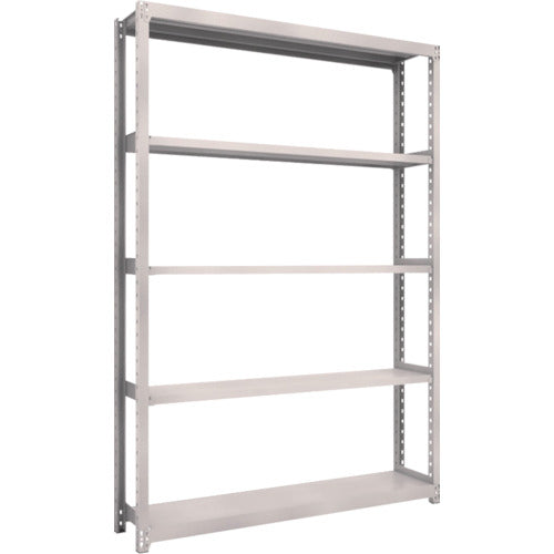 ＴＲＵＳＣＯ　スチールラック　Ｍ２型軽中量棚　１４６０Ｘ３００ＸＨ２１００　５段　単体　ネオグレー