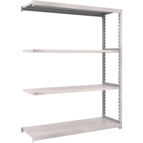 ＴＲＵＳＣＯ　スチールラック　Ｍ２型軽中量棚　１４６０Ｘ４５０ＸＨ２１００　４段　連結　ネオグレー