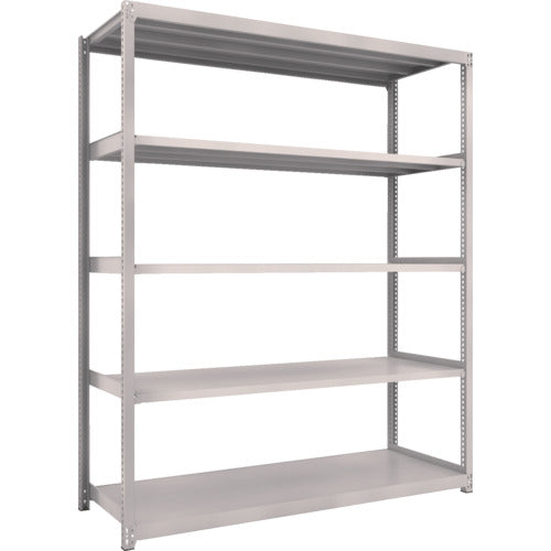 ＴＲＵＳＣＯ　　スチールラック　Ｍ２型軽中量棚　１７６０Ｘ８８０ＸＨ２１００　５段　単体　　ネオグレー