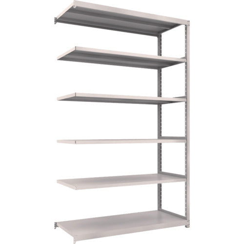 ＴＲＵＳＣＯ　　スチールラック　Ｍ２型軽中量棚　１４６０×８８０×Ｈ２４００　６段　連結　　ネオグレー