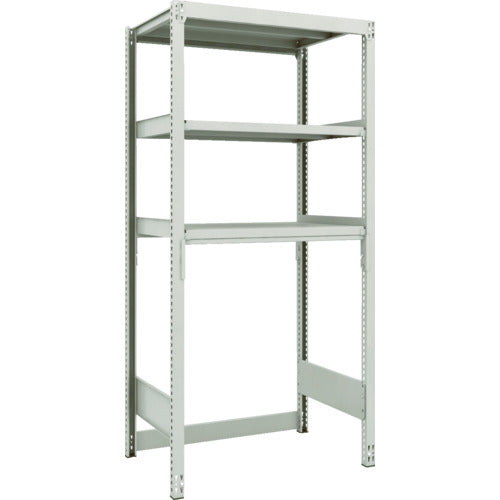 ＴＲＵＳＣＯ　スチールラック　Ｍ２型軽中量棚　下段開放型　８６０Ｘ６００ＸＨ１８００　３段　単体