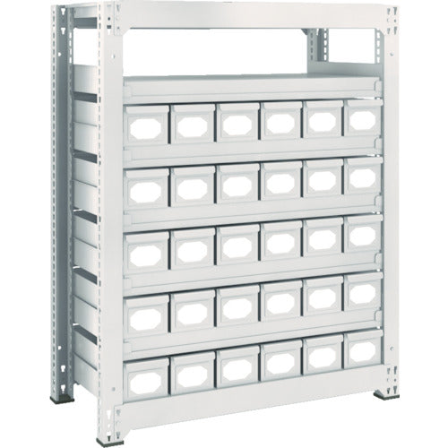 ＴＲＵＳＣＯ　スチールラック　Ｍ３型中量棚　Ｈ１２００　スチール引出付　小Ｘ３０