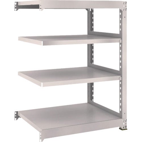 ＴＲＵＳＣＯ　スチールラック　Ｍ３型中量棚　９００×７２１×Ｈ１２００　４段　連結　ネオグレー
