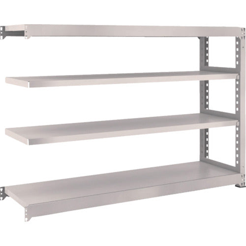 ＴＲＵＳＣＯ　スチールラック　Ｍ３型中量棚　１８００×４７１×Ｈ１２００　４段　連結　ネオグレー