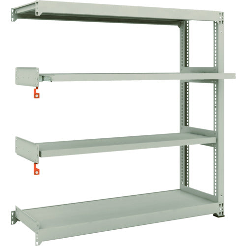 ＴＲＵＳＣＯ　スチールラック　Ｍ３型中量棚　１５００×４７１×Ｈ１５００　４段うちスライド２段　連結