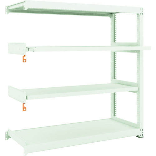 ＴＲＵＳＣＯ　スチールラック　Ｍ３型中量棚　１５００×５７１×Ｈ１５００　４段うちスライド２段　連結