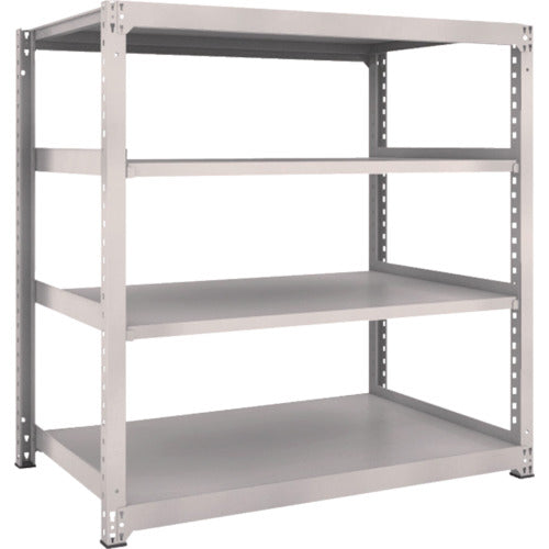 ＴＲＵＳＣＯ　スチールラック　Ｍ３型中量棚　１５００×９２１×Ｈ１５００　４段　単体　ネオグレー