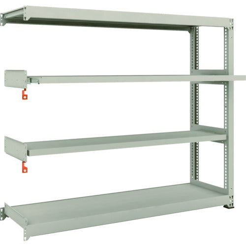 ＴＲＵＳＣＯ　スチールラック　Ｍ３型中量棚　１８００×４７１×Ｈ１５００　４段うちスライド２段　連結