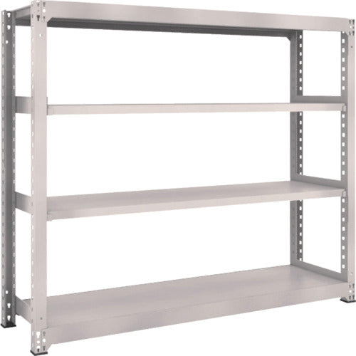 ＴＲＵＳＣＯ　スチールラック　Ｍ３型中量棚　１８００×４７１×Ｈ１５００　４段　単体　ネオグレー