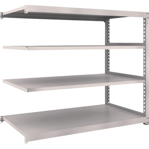 ＴＲＵＳＣＯ　スチールラック　Ｍ３型中量棚　１８００×９２１×Ｈ１５００　４段　連結　ネオグレー