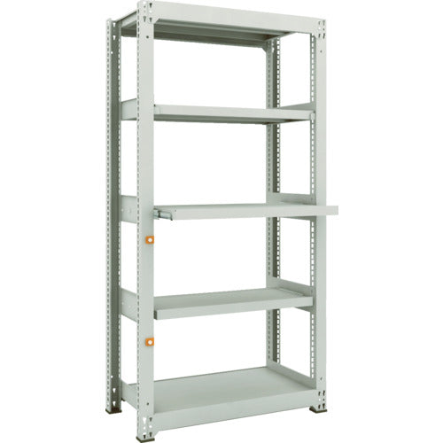 ＴＲＵＳＣＯ　スチールラック　Ｍ３型中量棚　９００Ｘ４７１ＸＨ１８００　５段うちスライド２段　単体