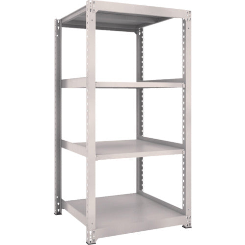 ＴＲＵＳＣＯ　スチールラック　Ｍ３型中量棚　９００×９２１×Ｈ１８００　４段　単体　ネオグレー