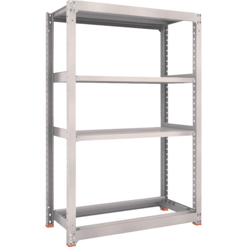 ＴＲＵＳＣＯ　スチールラック　Ｍ３型中量棚　１２００Ｘ５７１ＸＨ１８００　棚板３段＋タイヤ１段