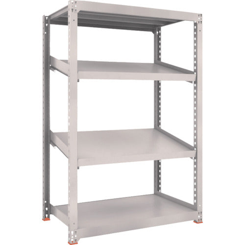 ＴＲＵＳＣＯ　スチールラック　Ｍ３型中量棚　１２００Ｘ７２１ＸＨ１８００　４段　傾斜２段