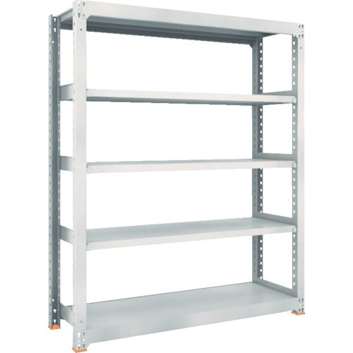 ＴＲＵＳＣＯ　スチールラック　Ｍ３型中量棚　１５００×４７１×Ｈ１８００　５段　単体　ネオグレー