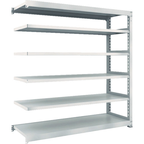 ＴＲＵＳＣＯ　スチールラック　Ｍ３型中量棚　１５００×５７１×Ｈ１８００　６段　連結　ネオグレー