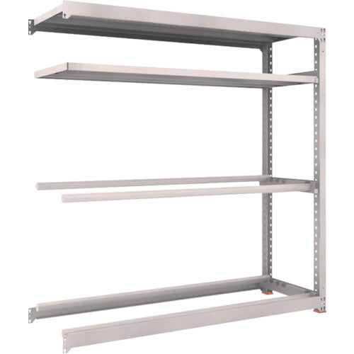 ＴＲＵＳＣＯ　スチールラック　Ｍ３型中量棚　１８００Ｘ５７１ＸＨ１８００　棚板２段＋タイヤ２段　連結