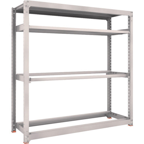 ＴＲＵＳＣＯ　スチールラック　Ｍ３型中量棚　１８００Ｘ５７１ＸＨ１８００　棚板２段＋タイヤ２段