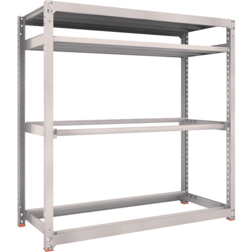 ＴＲＵＳＣＯ　スチールラック　Ｍ３型中量棚　１８００Ｘ７２１ＸＨ１８００　棚板２段＋タイヤ２段