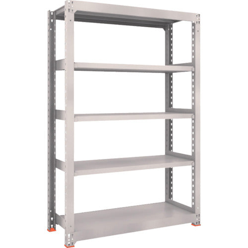 ＴＲＵＳＣＯ　Ｍ３型中量棚　１８００Ｘ９２１ＸＨ１８００　８段　単体　免震樹脂ベース付　ネオグレー
