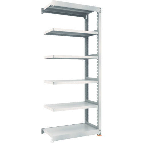 ＴＲＵＳＣＯ　スチールラック　Ｍ３型中量棚　９００×４７１×Ｈ２１００　６段　連結　ネオグレー