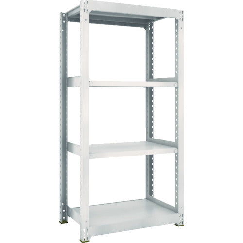 ＴＲＵＳＣＯ　スチールラック　Ｍ３型中量棚　９００Ｘ５７１ＸＨ２１００　４段　単体　ネオグレー
