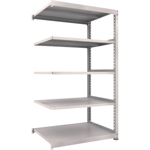 ＴＲＵＳＣＯ　スチールラック　Ｍ３型中量棚　１２００Ｘ９２１ＸＨ２１００　５段　連結　ネオグレー
